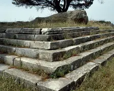 Basement of the Pergamon Zeus Altar, Turkey, 2nd century BC (1999). Creator: Unknown