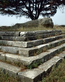 Basement of the Pergamon Zeus Altar, Turkey, 2nd century BC (1999). Creator: Unknown