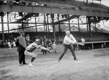 Baseball, Congressional - At Bat: Rauch, George Washington, Rep. from Indiana, 1907-1917, 1911. Creator: Harris & Ewing