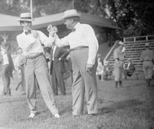 Baseball, Congressional - Byrnes of South Carolina And Billy Wilson of Illinois, 1911. Creator: Harris & Ewing