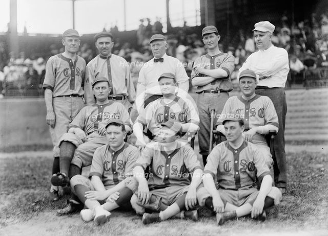 Baseball, Congressional - Front Row: Kinkead of New Jersey; Pat Harrison; Murray..., 1912. Creator: Harris & Ewing.