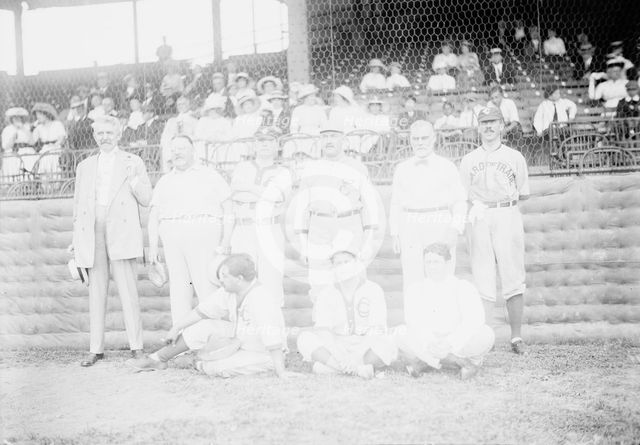 Baseball, Congressional - Republicans. Standing: Barchfeld of Pennsylvania; Winslow of..., 1913. Creator: Harris & Ewing.