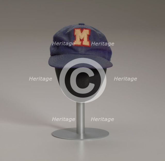 Baseball cap from the Memphis Red Sox, ca. 1945. Creator: Unknown.