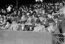 Baseball executives Edward J. McKeever (Brooklyn NL) and wife, Ben Shibe (Philadelphia AL), Garry He Creator: Bain News Service