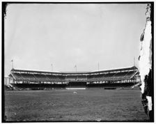 Baseball stadium, between 1910 and 1920. Creator: Harris & Ewing