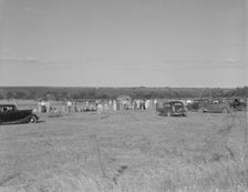 Baseball, Sunday afternoon - the town of Rice vs. the town of Perry, Texas, 1937. Creator: Dorothea Lange