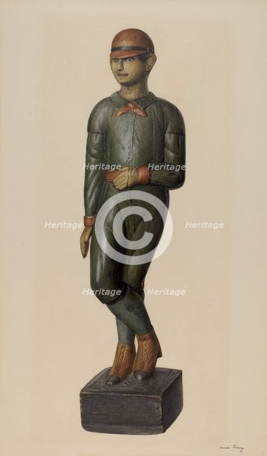 Baseball Player, 1935/1942. Creator: Mina Lowry.