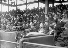 Baseball - Professional; President Wilson; Eleanor Wilson; Grayson, 1913. Creator: Harris & Ewing