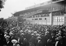 Baseball, Professional - President Wilson Leaving Ball Park, 1913. Creator: Harris & Ewing