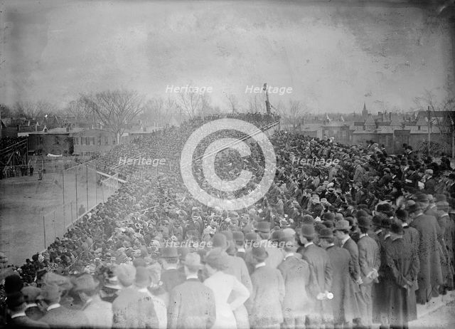 Baseball, Professional - View During Game, 1911. Creator: Harris & Ewing.
