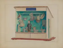 Basket Maker's Store, c. 1936. Creator: John Fisk