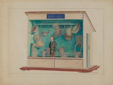 Basket Maker's Store, c. 1936. Creator: John Fisk