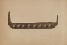 Basket Maker's Splint Gauge, 1939. Creator: Clarence Secor