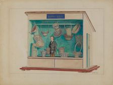 Basket Maker's Store, c. 1936. Creator: John Fisk