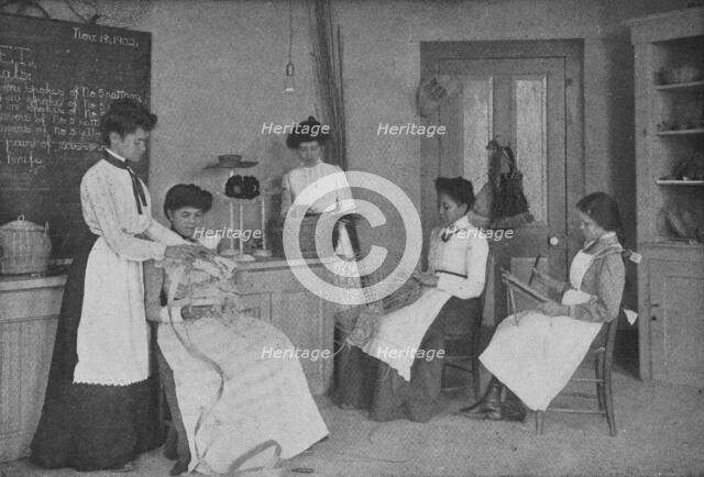 Basket-making, 1904. Creator: Frances Benjamin Johnston.