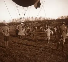 Basket of barrage balloon, c1914-c1918