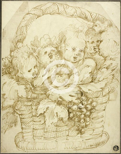 Basket of Cupids, n.d. Creator: Jan Boeckhorst.