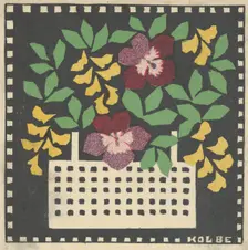 Basket of Flowers, 1907. Creator: Leopoldine Kolbe