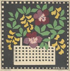 Basket of Flowers, 1907. Creator: Leopoldine Kolbe