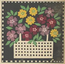 Basket of Flowers, 1907. Creator: Leopoldine Kolbe