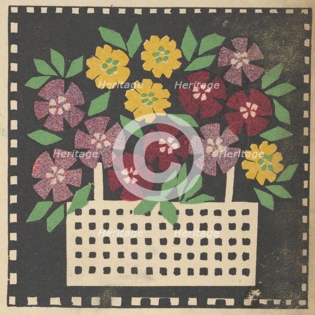 Basket of Flowers, 1907. Creator: Leopoldine Kolbe.