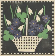Basket of Flowers, 1907. Creator: Leopoldine Kolbe