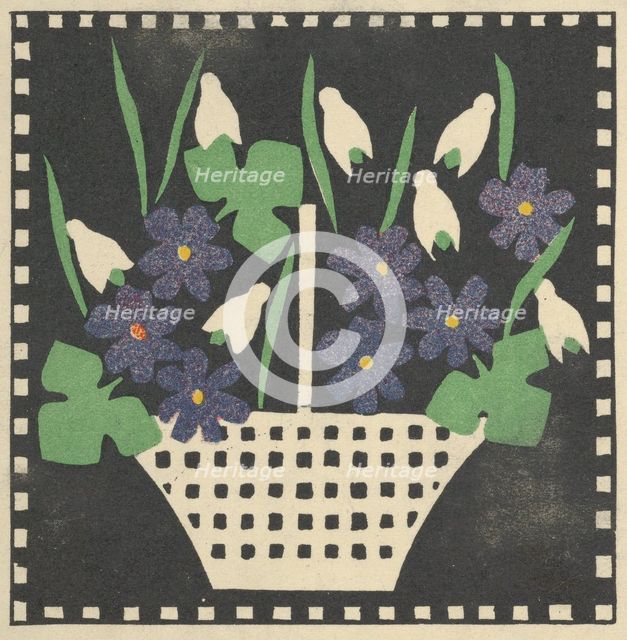 Basket of Flowers, 1907. Creator: Leopoldine Kolbe.