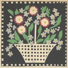 Basket of Flowers, 1907. Creator: Leopoldine Kolbe