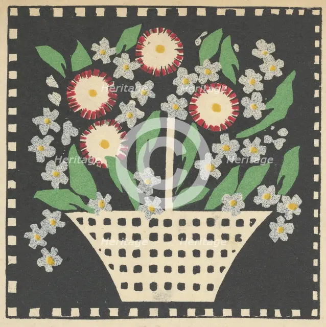 Basket of Flowers, 1907. Creator: Leopoldine Kolbe.