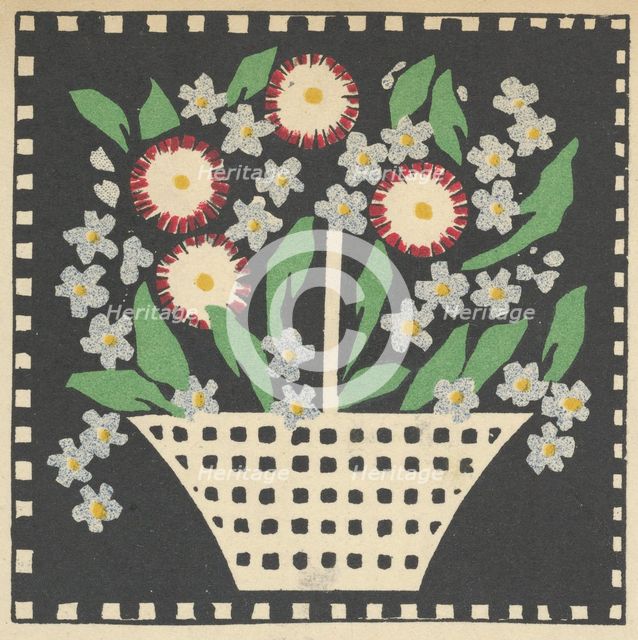 Basket of Flowers, 1907. Creator: Leopoldine Kolbe.