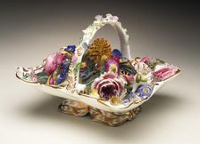 Basket of Flowers, c.1840. Creator: Chamberlain Factory