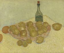 Basket of lemon and bottle, 1888. Creator: Gogh, Vincent, van (1853-1890)