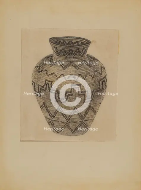 Basket, c. 1935. Creator: Michael Trekur.