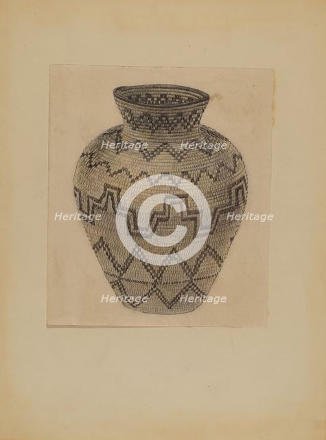 Basket, c. 1935. Creator: Michael Trekur.