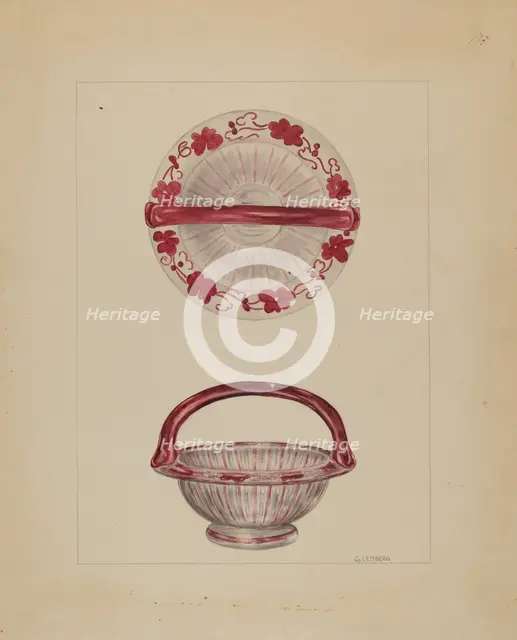Basket, c. 1936. Creator: Gertrude Lemberg.