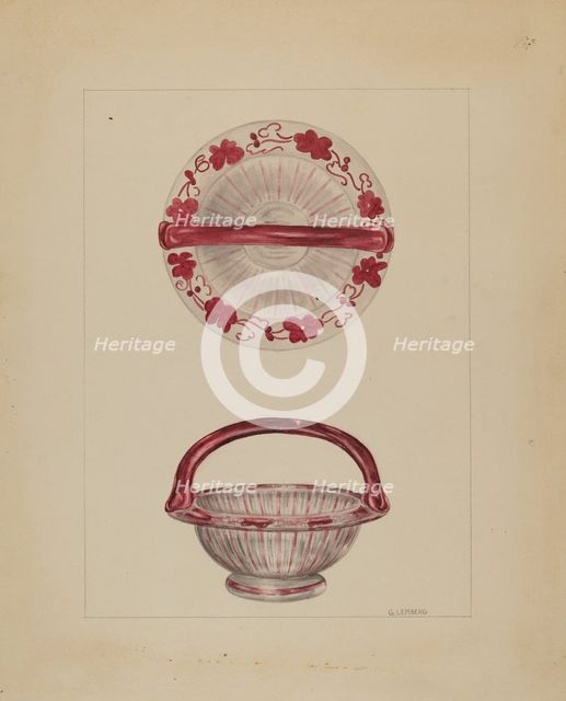 Basket, c. 1936. Creator: Gertrude Lemberg.
