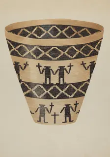 Basket, c. 1936. Creator: Gordena Jackson
