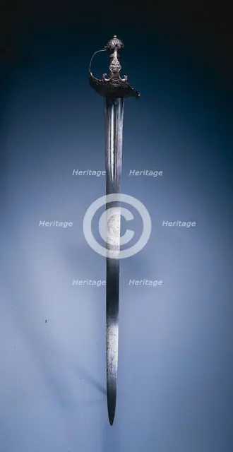 Basket-Hilt Broadsword ("Mortuary Sword"), hilt: c. 1640-1650; blade: 18th Century. Creator: Unknown.