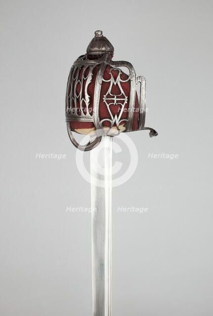 Basket-Hilted Broadsword, Stirling, about 1750. Creator: Walter Allan.