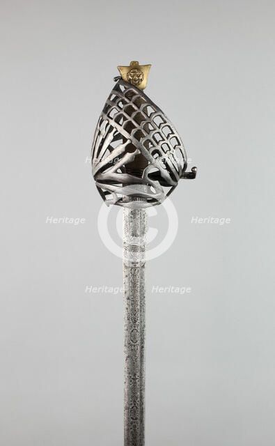 Basket-Hilted Broadsword (Schiavona), Venice, c. 1700. Creator: Unknown.