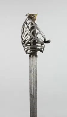 Basket-Hilted Broadsword with Scabbard (Schiavona), Venice, c. 1700. Creator: Unknown