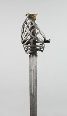 Basket-Hilted Broadsword with Scabbard (Schiavona), Venice, c. 1700. Creator: Unknown