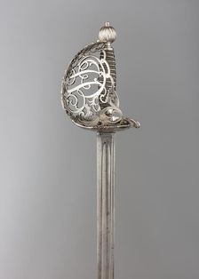 Basket-Hilted Sword, British, ca. 1750-60. Creator: Unknown