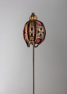 Basket-Hilted Sword, Scottish, 1730-50. Creator: Unknown