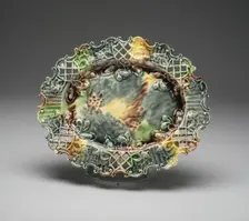 Basket Stand, Staffordshire, 1760/70. Creator: Staffordshire Potteries