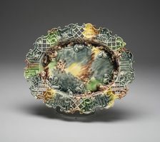 Basket Stand, Staffordshire, 1760/70. Creator: Staffordshire Potteries