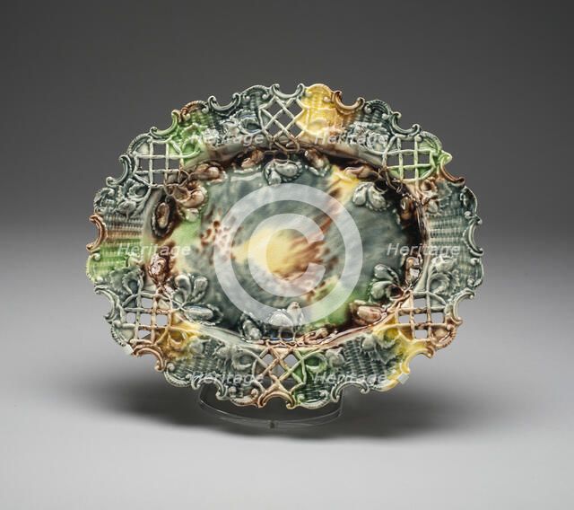 Basket Stand, Staffordshire, 1760/70. Creator: Staffordshire Potteries.