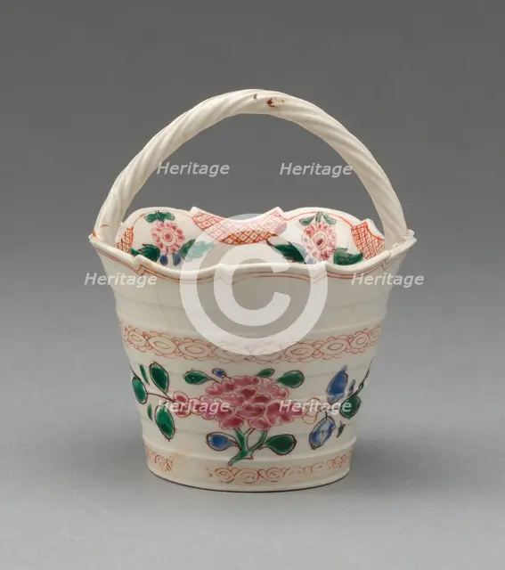 Basket, Staffordshire, 1750/65. Creator: Staffordshire Potteries.