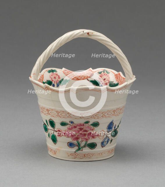 Basket, Staffordshire, 1750/65. Creator: Staffordshire Potteries.