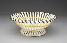 Basket, Staffordshire, 1780/90. Creator: E. Mayer Pottery